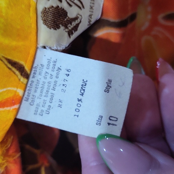 Vintage Handmade Polynesian Bazaar Dress - Picture 12 of 12